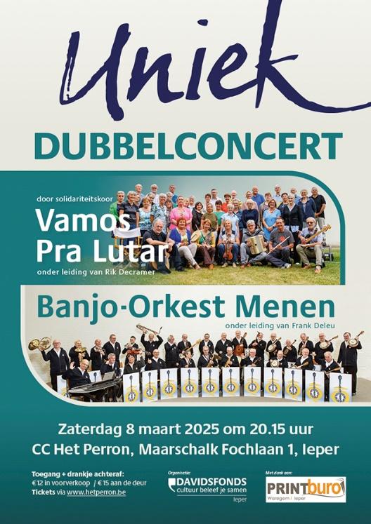 Dubbelconcert in CC Het Perron, Ieper